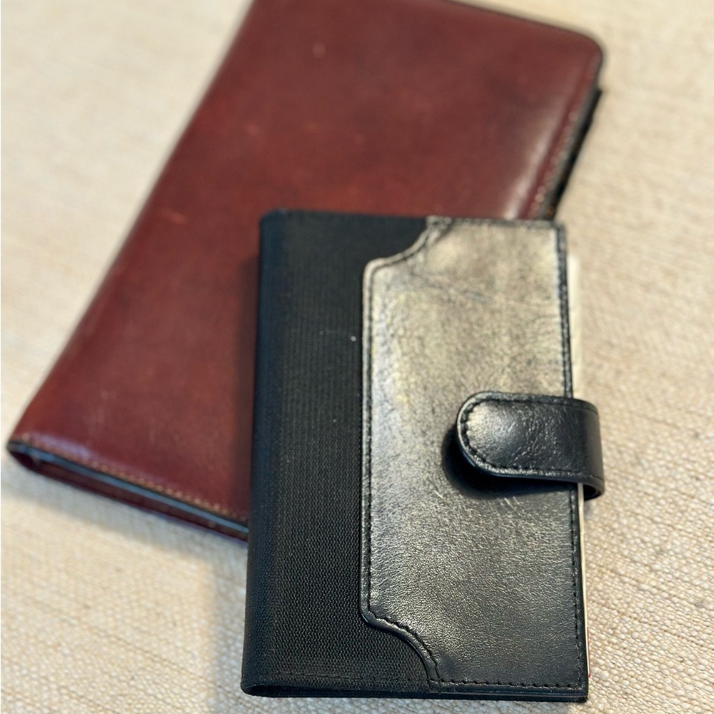 (2) Bosca Rich Leather address books